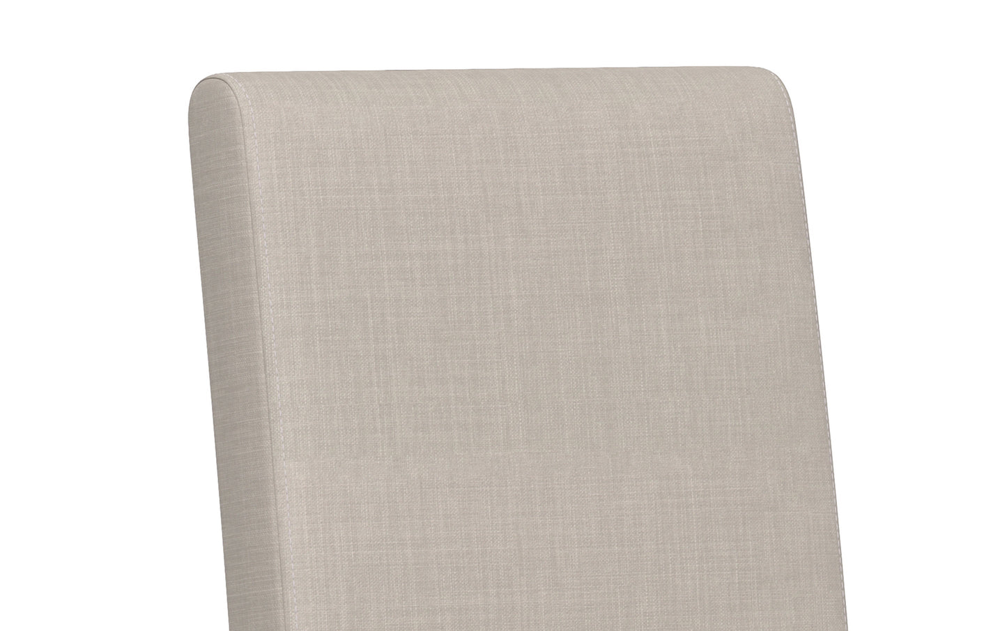 Light Beige Linen Style Fabric | Acadian Linen Look Fabric Parson Dining Chair (Set of 2)