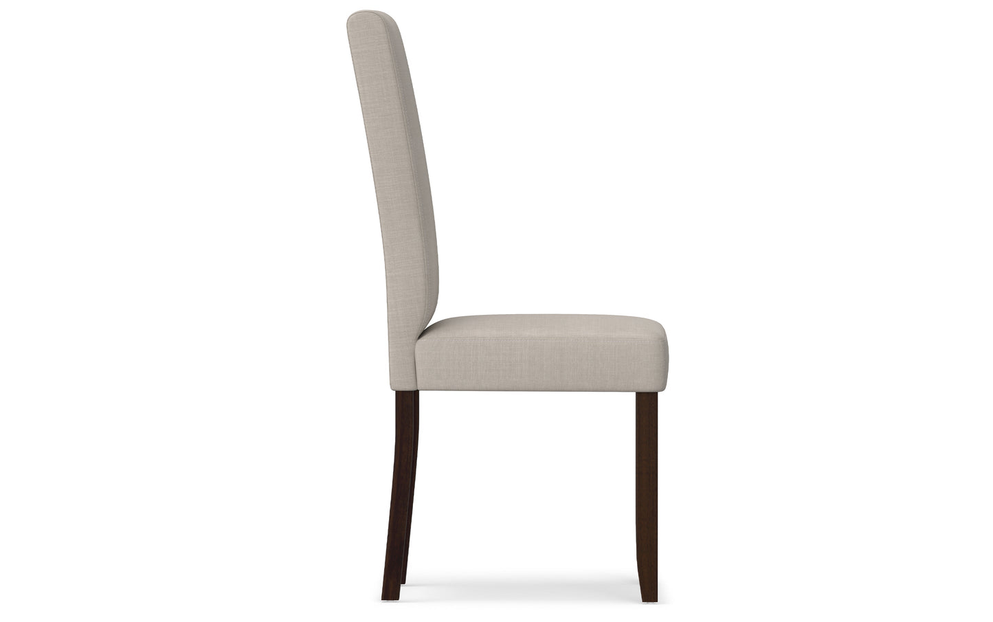 Light Beige Linen Style Fabric | Acadian Linen Look Fabric Parson Dining Chair (Set of 2)