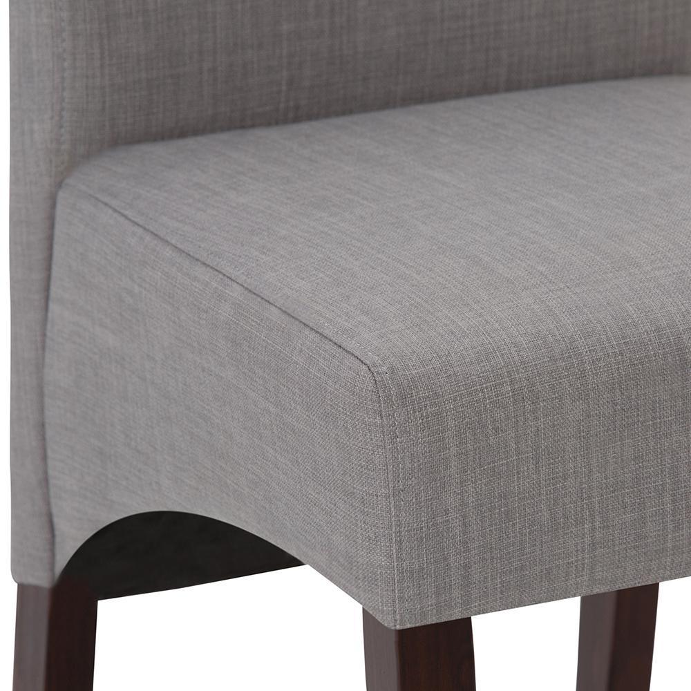  Dove Grey Linen Style Fabric | Avalon Deluxe Parson Dining Chair (Set of 2)