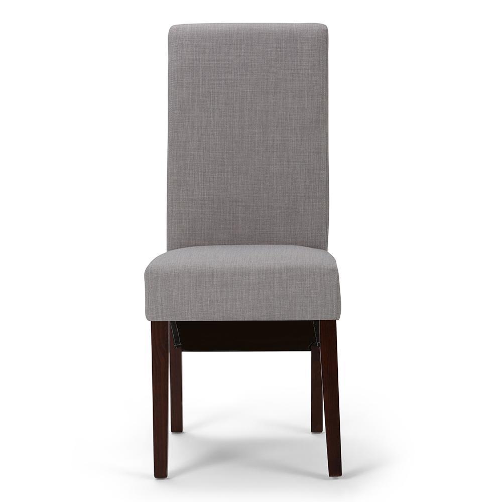  Dove Grey Linen Style Fabric | Avalon Deluxe Parson Dining Chair (Set of 2)