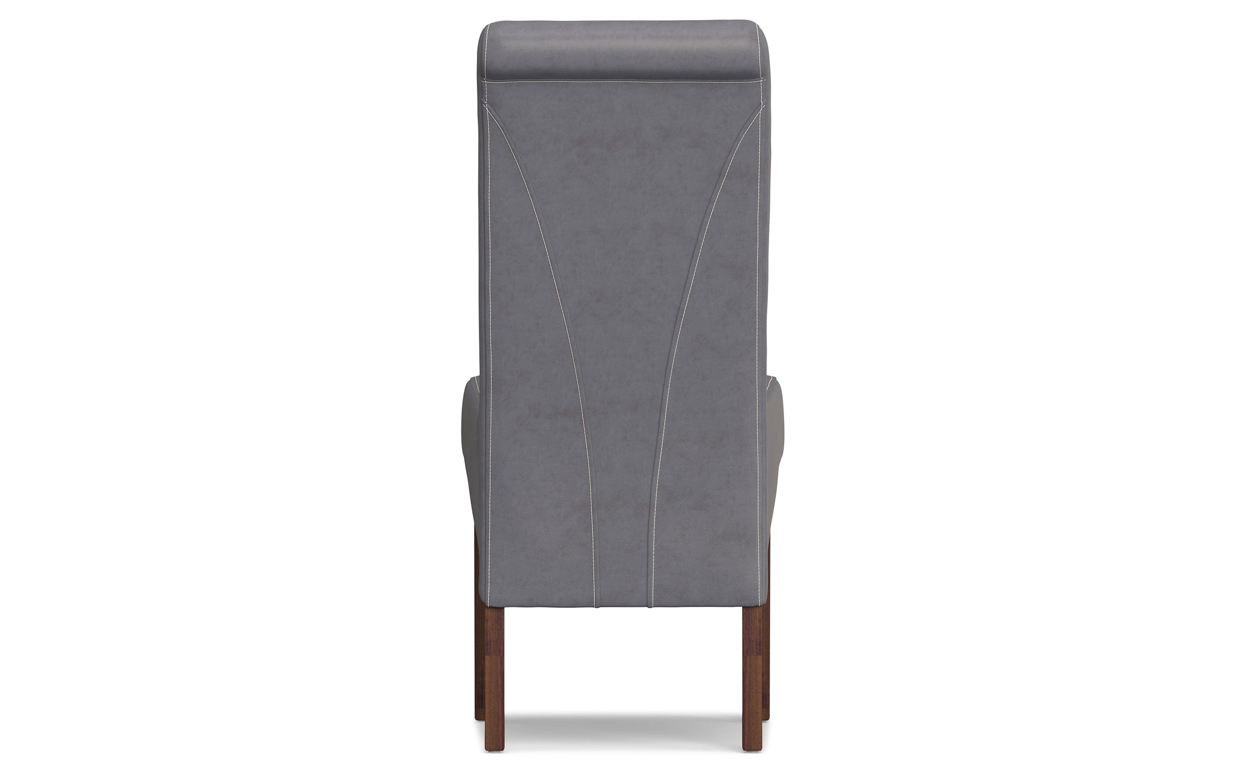 Stone Grey Vegan Leather | Avalon Deluxe Parson Dining Chair (Set of 2)