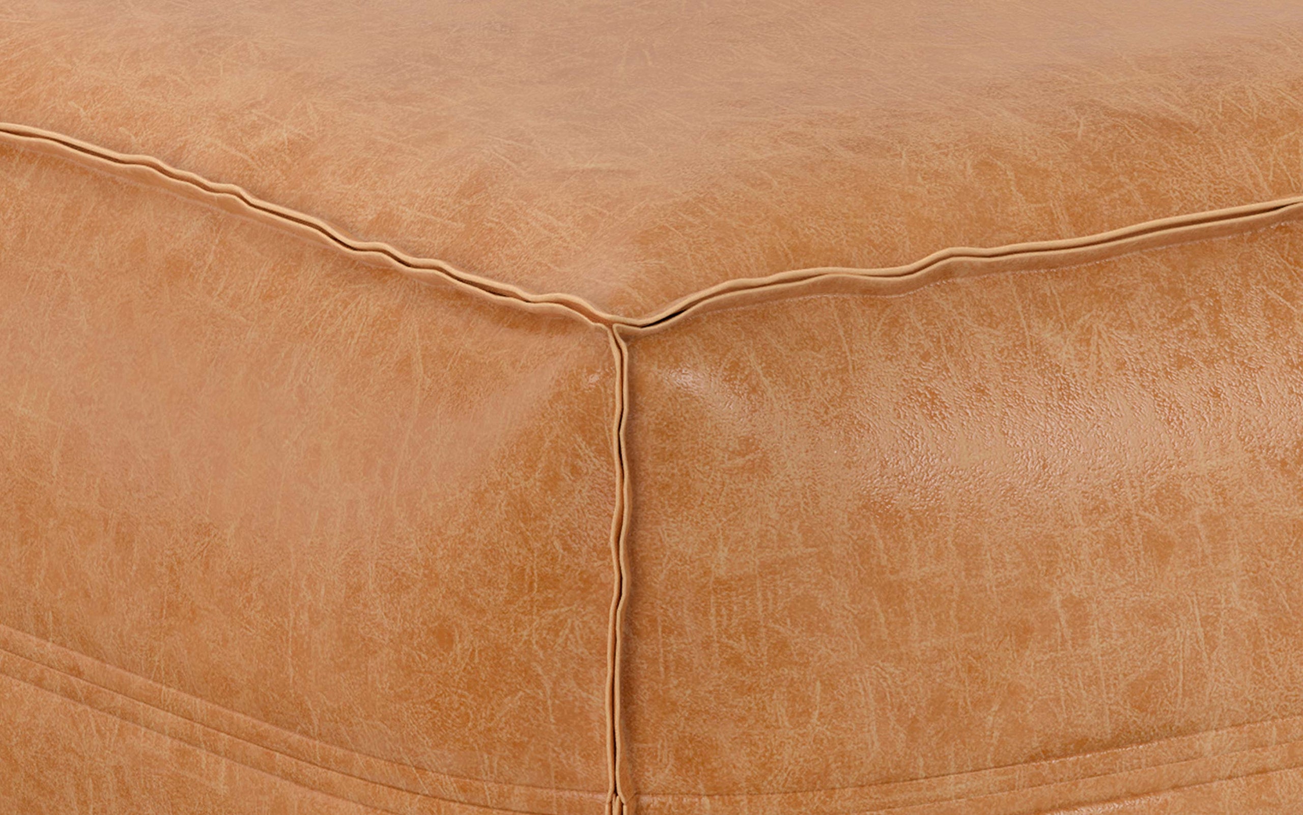 Distressed Brown | Brody Extra Large Pouf