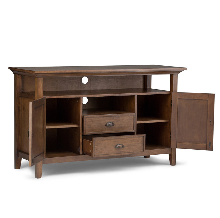 Rustic Natural Aged Brown | Redmond 54 inch Tall TV Media Stand