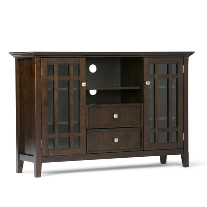 Dark Tobacco Brown Solid Wood - Pine | Bedford Tall TV Stand