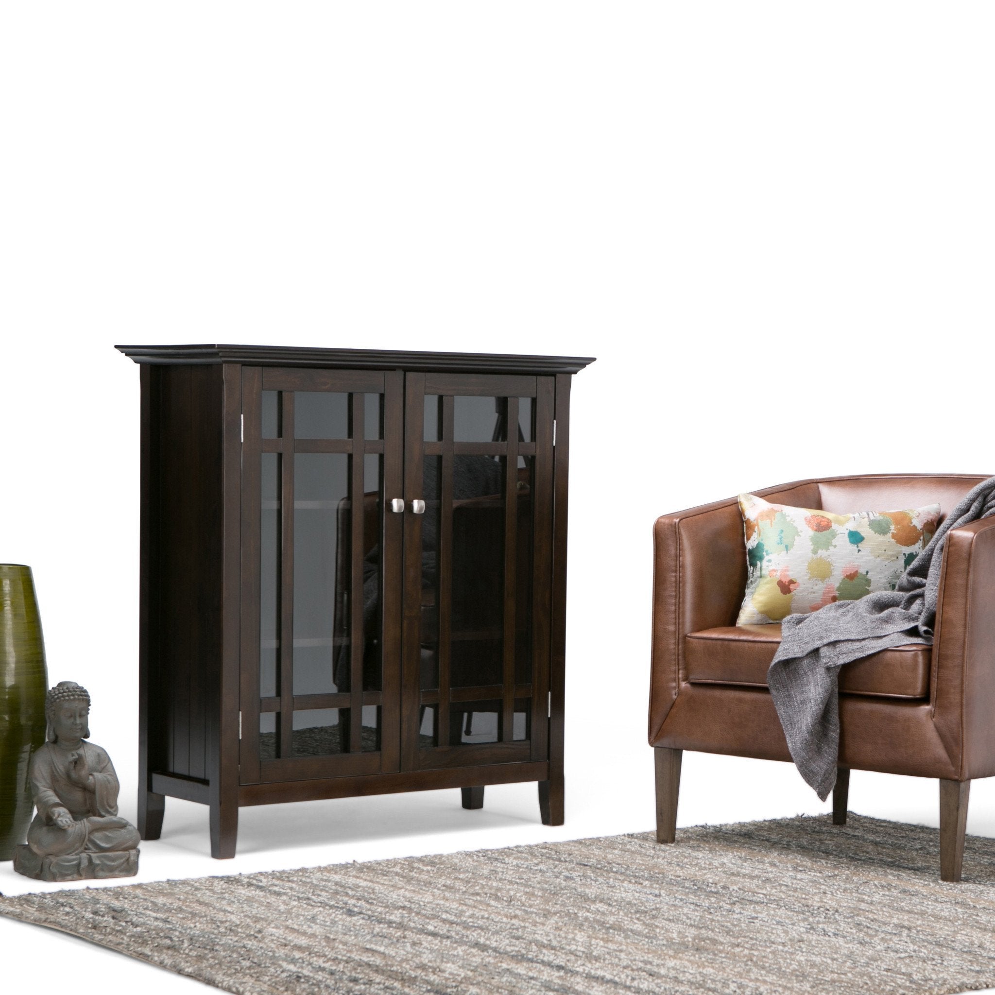 Dark Tobacco Brown | Bedford Medium Storage Cabinet