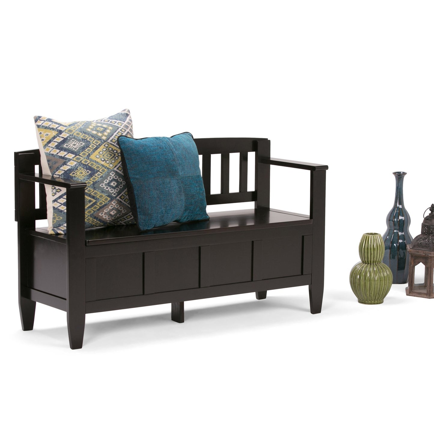 Dark Coffee Brown | Brooklyn Entryway Bench