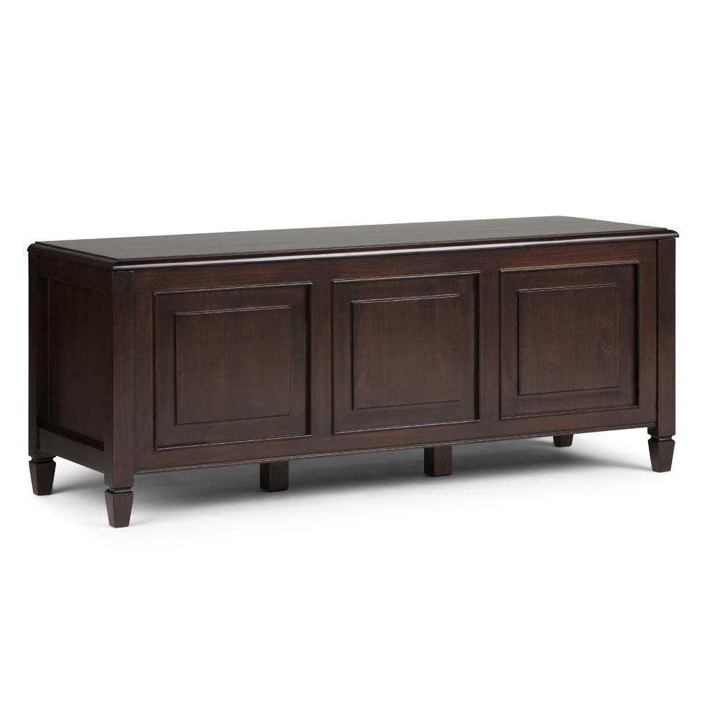 Dark Chestnut Brown | Connaught Bench Storage Trunk