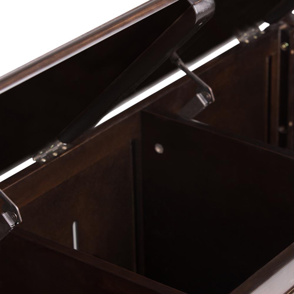 Dark Chestnut Brown | Connaught Bench Storage Trunk