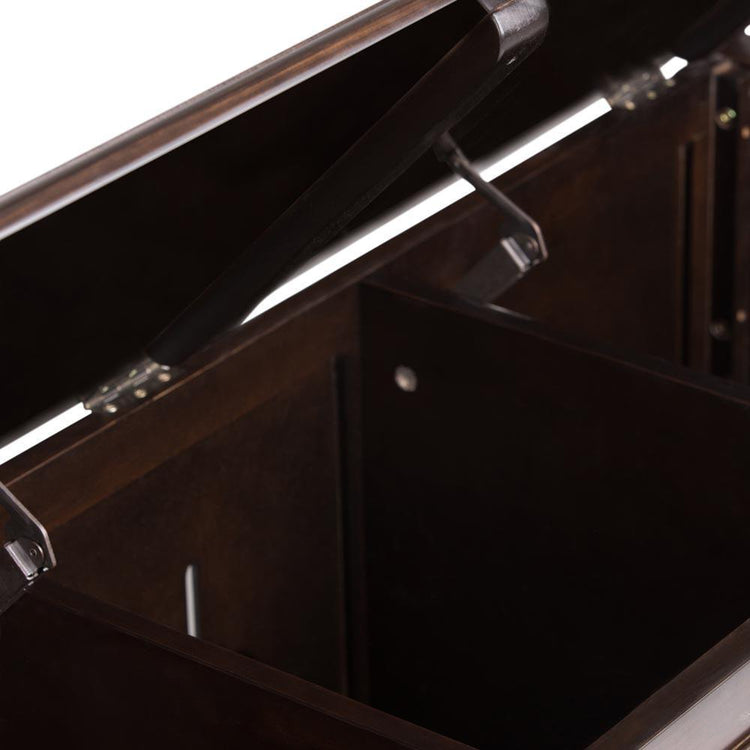 Dark Chestnut Brown | Connaught Bench Storage Trunk