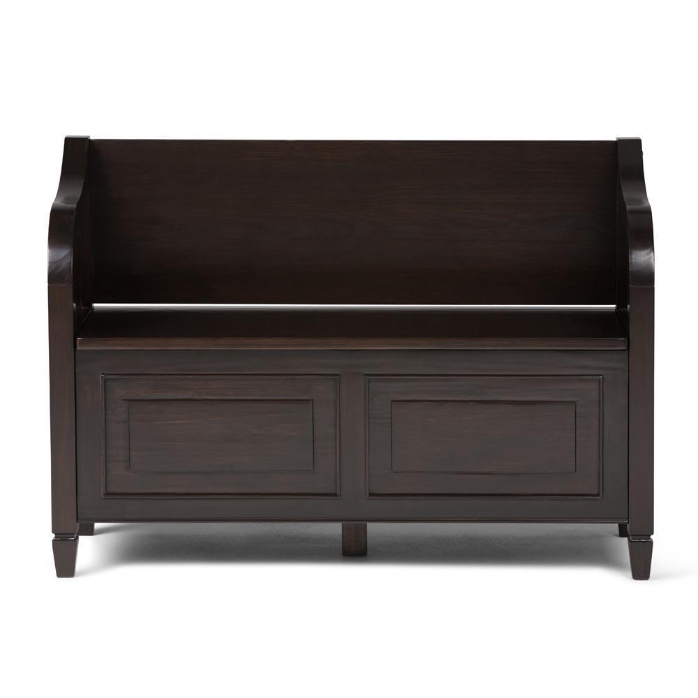 Dark Chestnut Brown | Connaught Entryway Storage Bench