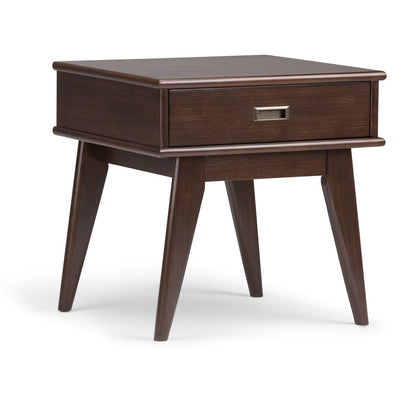 Medium Auburn Brown | Draper Mid Century End Table