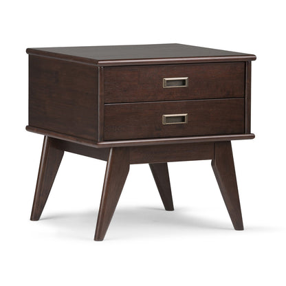 Medium Auburn Brown | Draper Mid Century Side Table