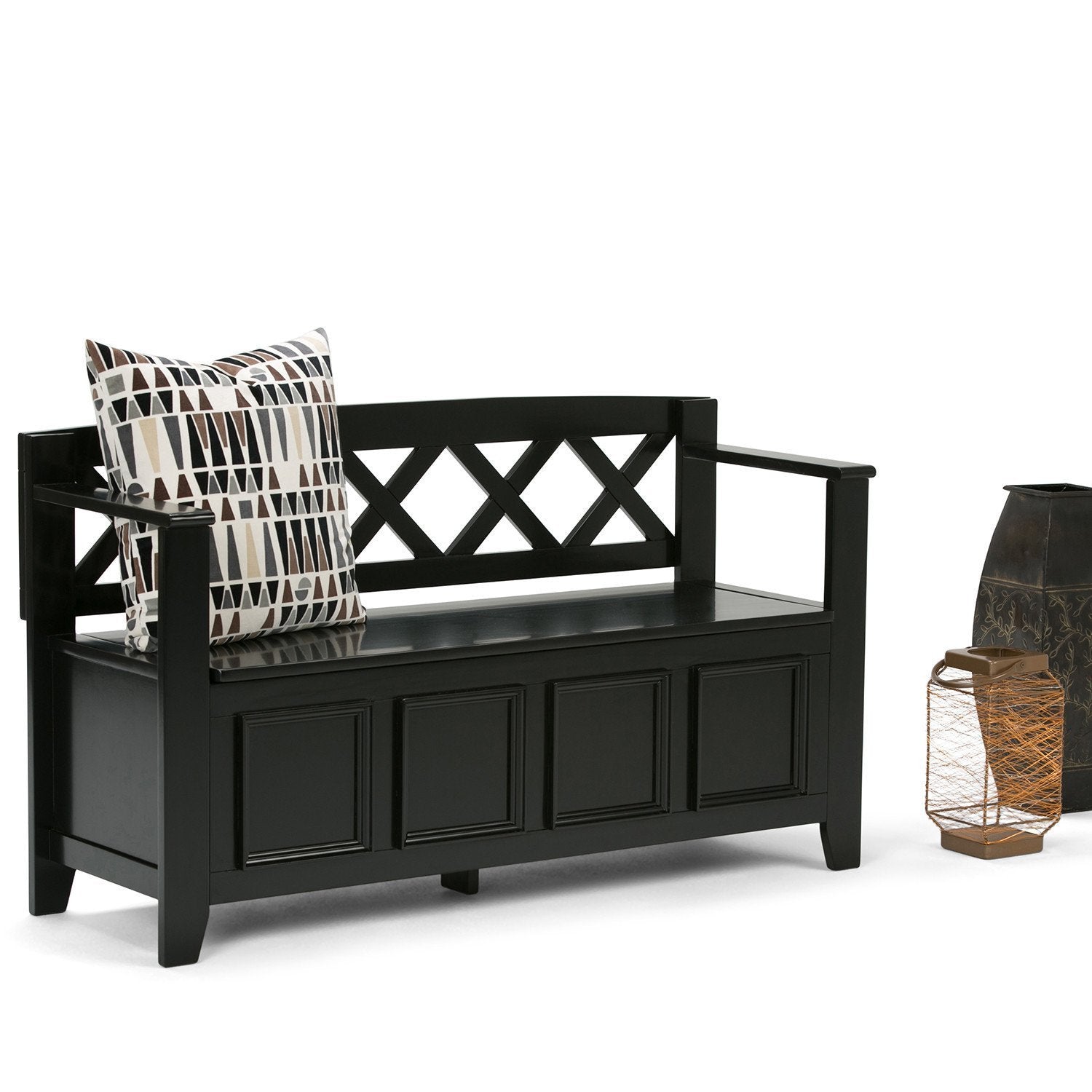 Black | Amherst Entryway Bench