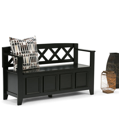 Black | Amherst Entryway Bench