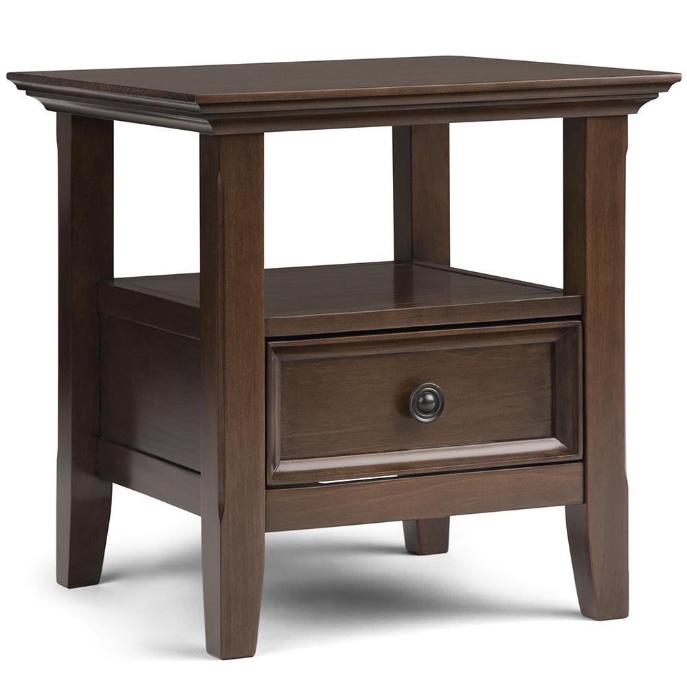 Natural Aged Brown | Amherst End Side Table