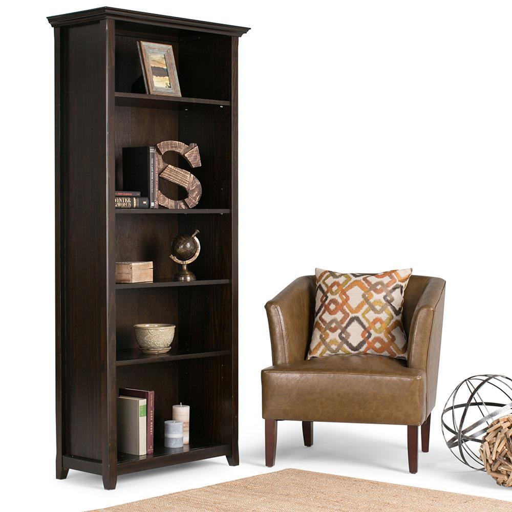 Hickory Brown | Amherst 5 Shelf Bookcase