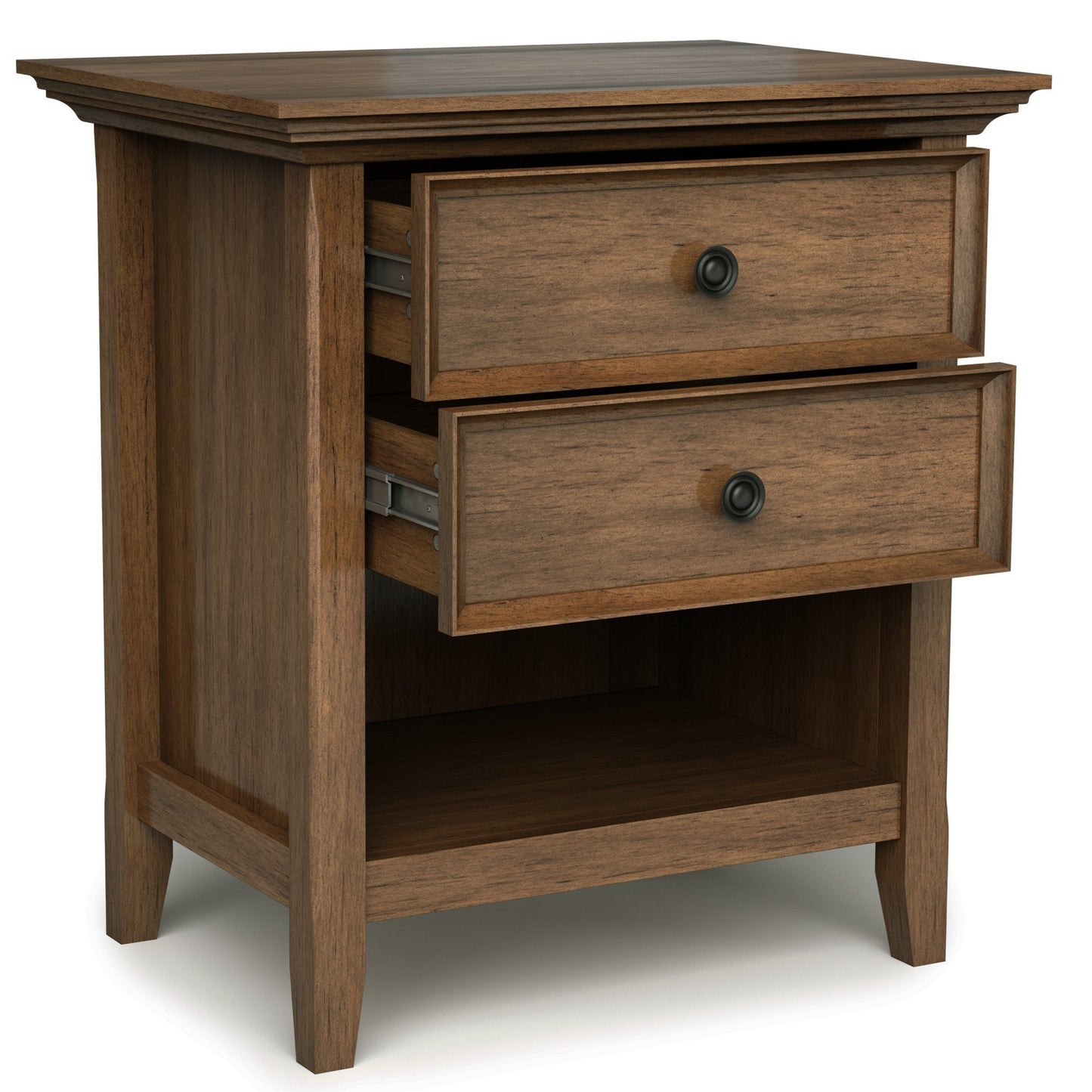 Rustic Natural Aged Brown | Amherst Bedside Table