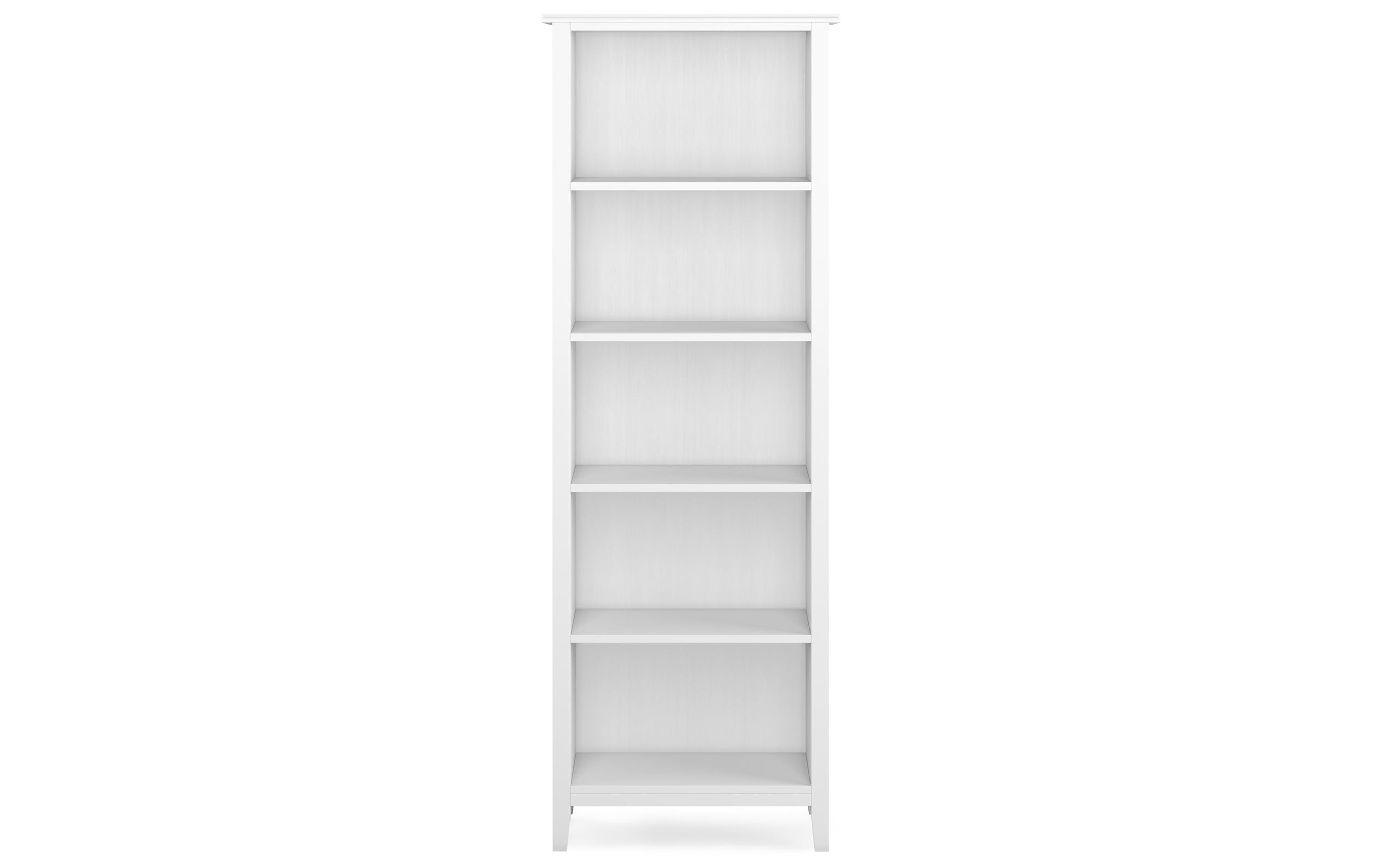 White | Artisan 5 Shelf Bookcase