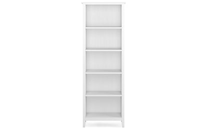 White | Artisan 5 Shelf Bookcase