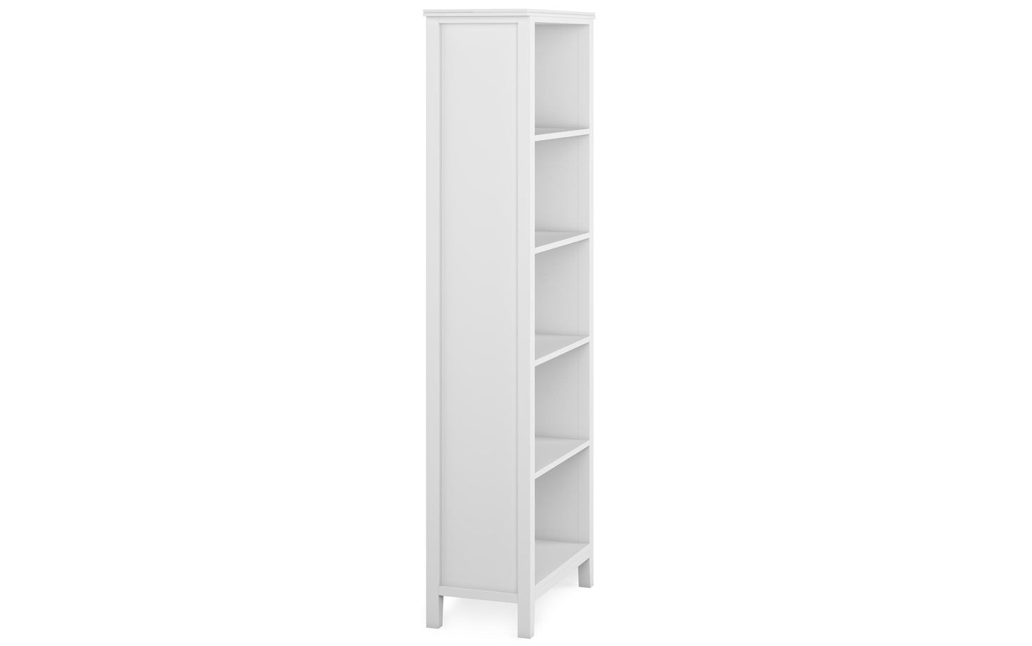 White | Artisan 5 Shelf Bookcase