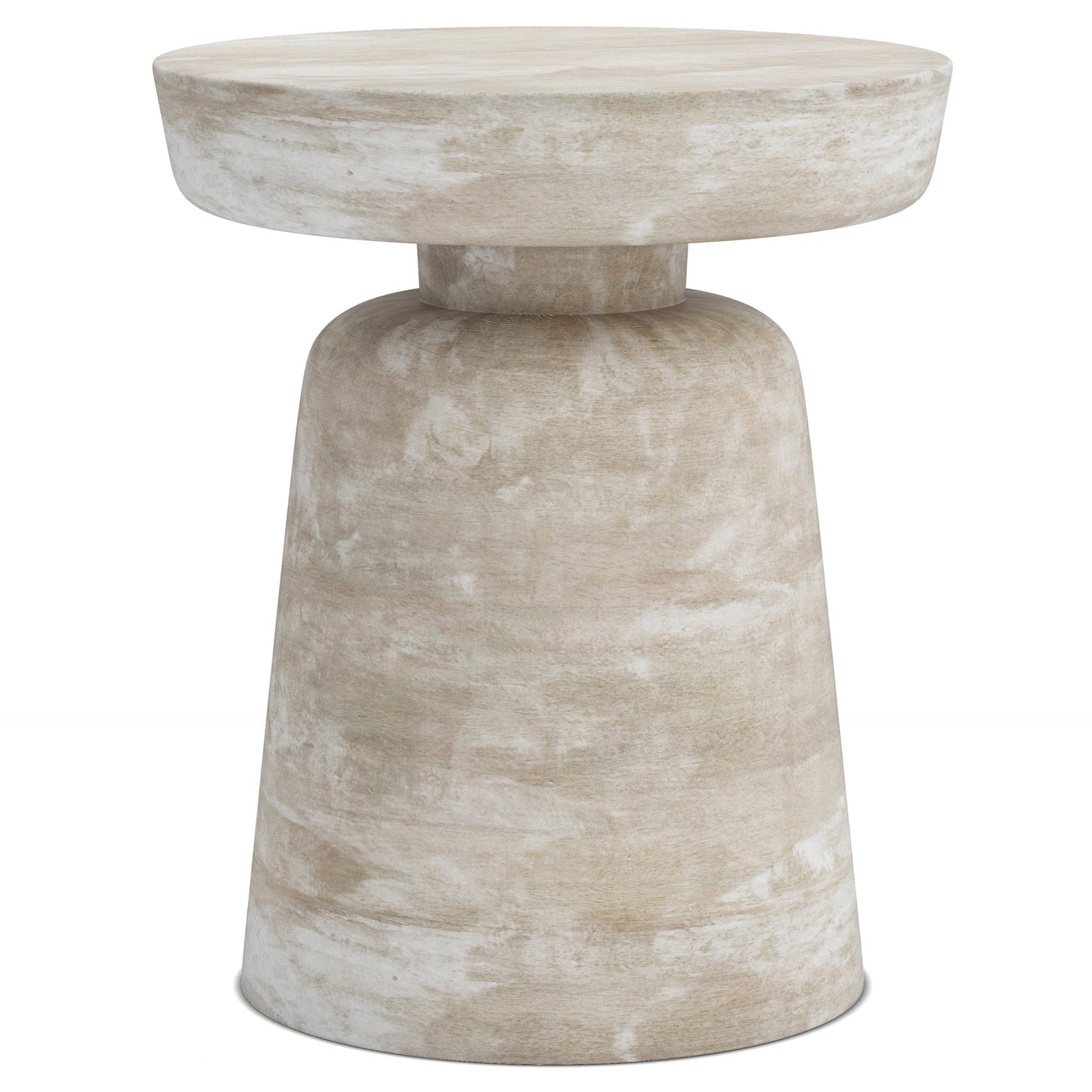 Distressed White Wash | Robbie Accent Table