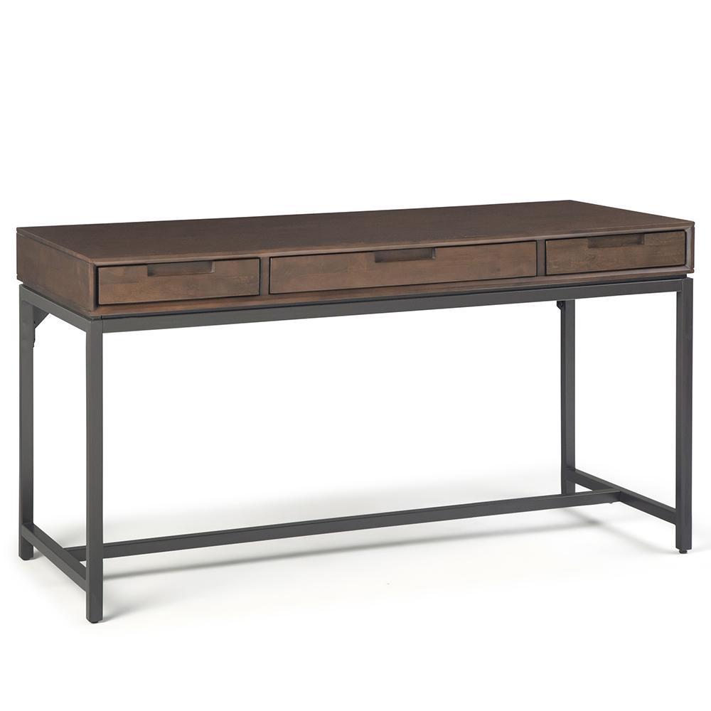 Walnut Brown Solid Wood - Rubberwood | Banting Mid Century Desk