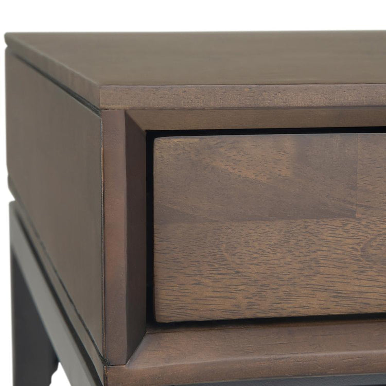 Walnut Brown Solid Wood - Rubberwood | Banting Mid Century Desk