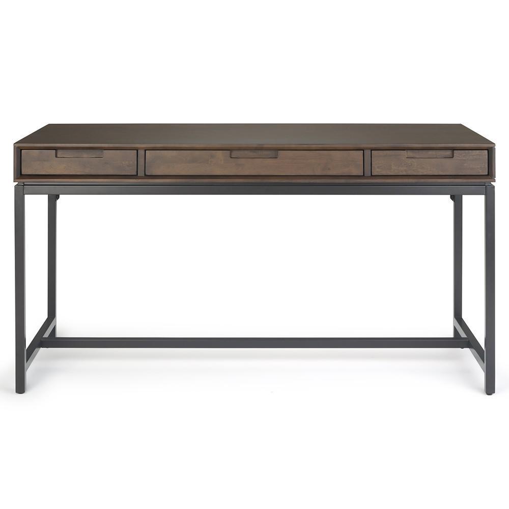 Walnut Brown Solid Wood - Rubberwood | Banting Mid Century Desk