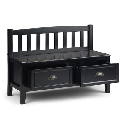 Black | Burlington Entryway Bench