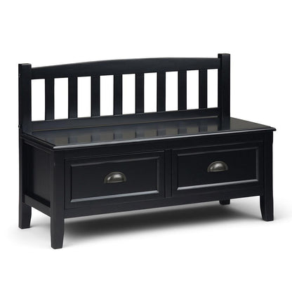 Black | Burlington Entryway Bench