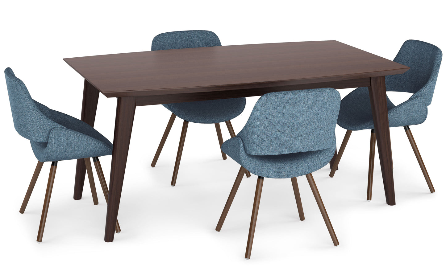 Denim Blue | Malden V 5 Piece Dining Set