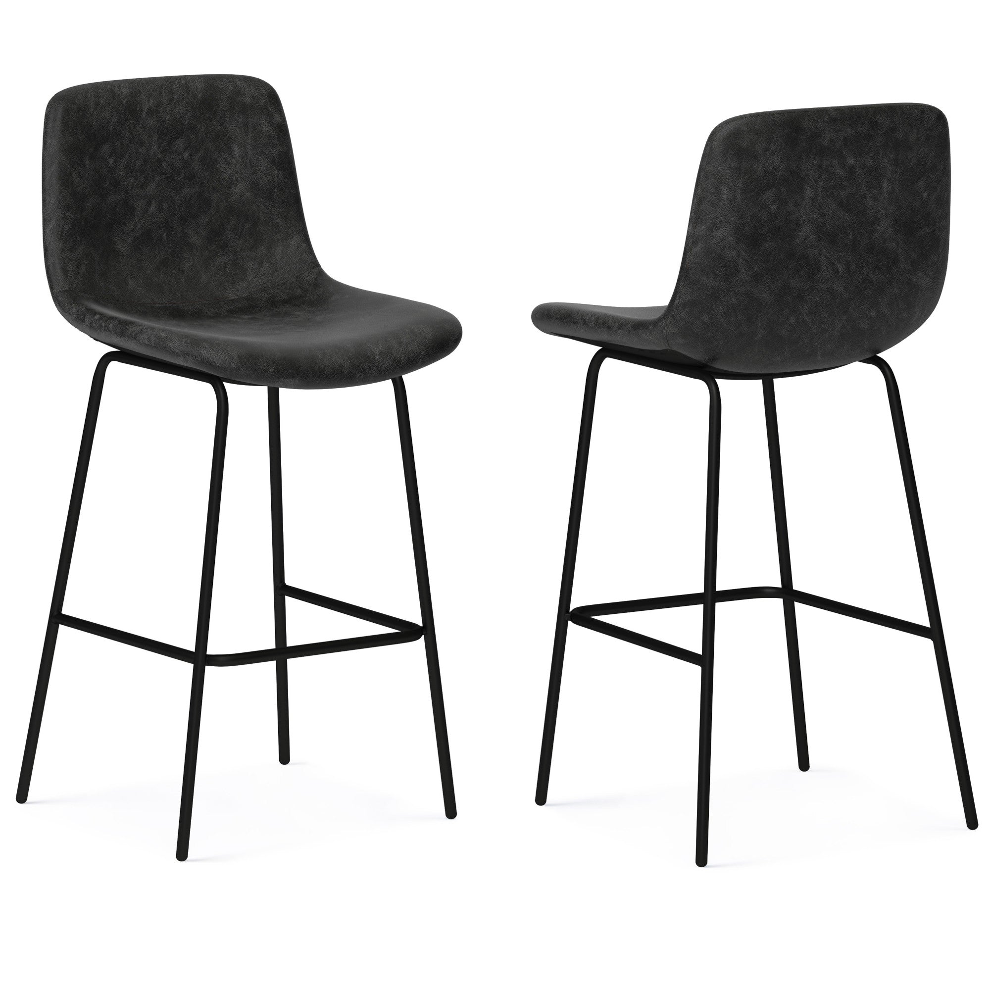 Distressed Charcoal Grey | Jolie Bar Stool (Set of 2)