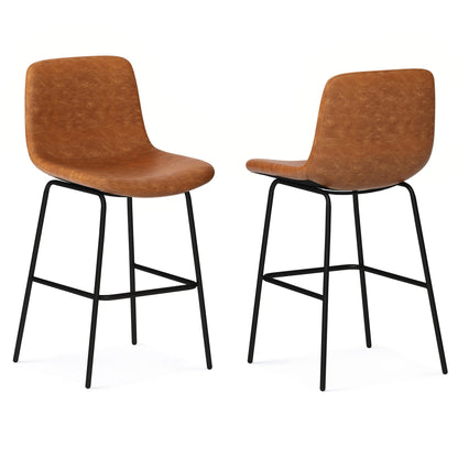 Camel Brown | Jolie Counter Height Stool (Set of 2)