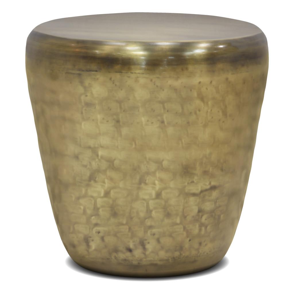 Antique Gold | Garvy 20 inch Metal Side Table