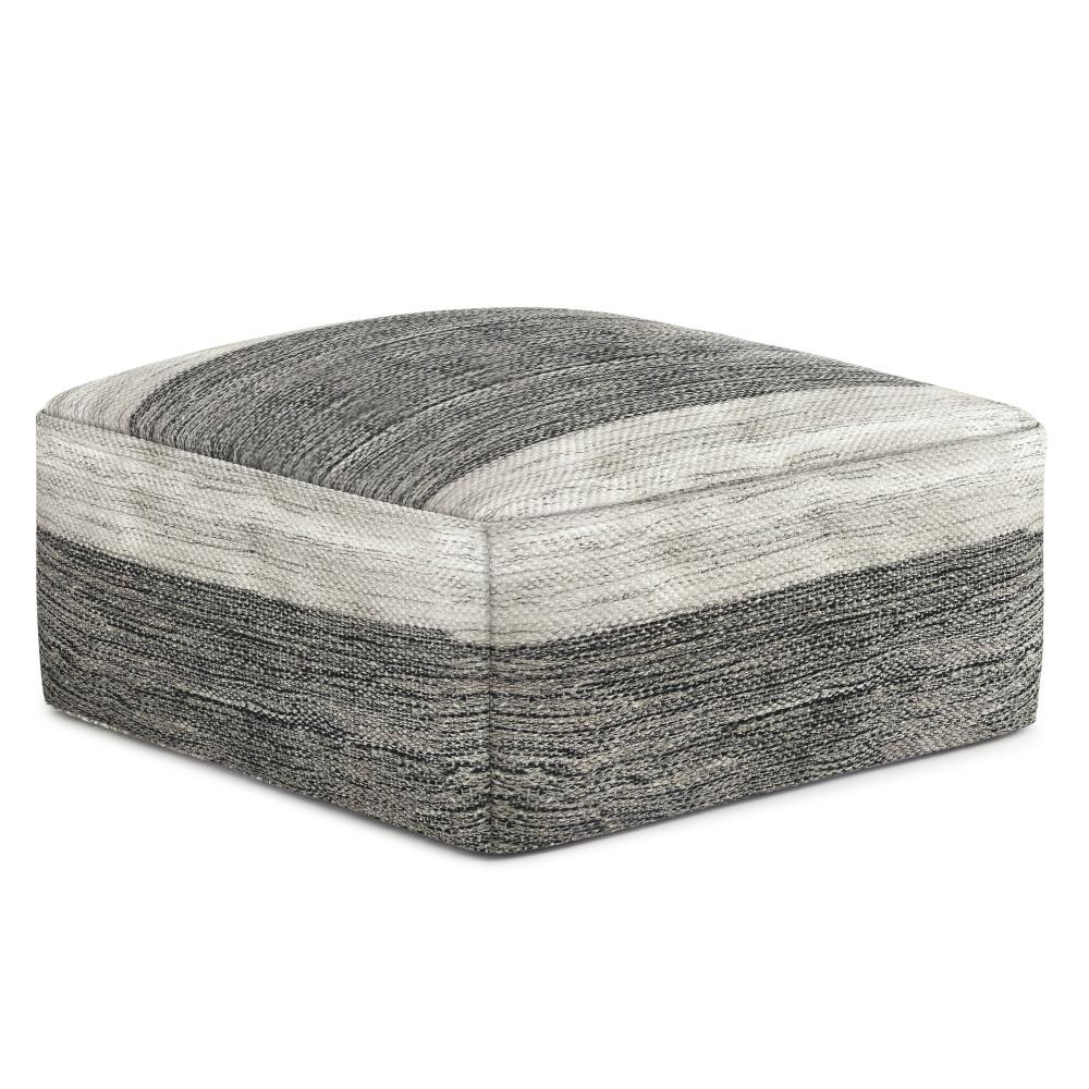 Mathis Square Woven Outdoor/ Indoor Pouf