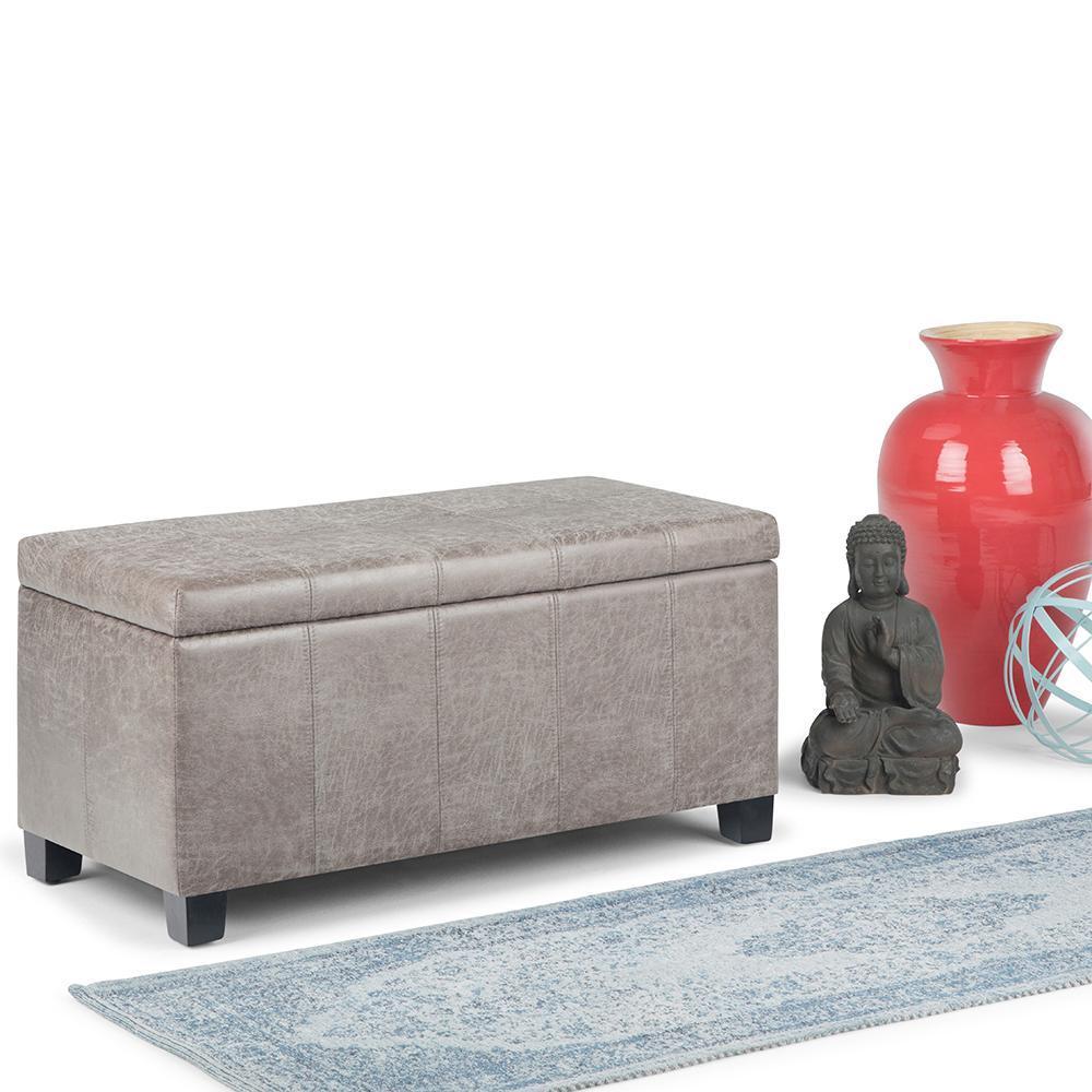 Simpli home dover store storage ottoman