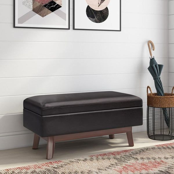 Owen Small Rectangular Ottoman | Storage Ottomans | Simpli Home