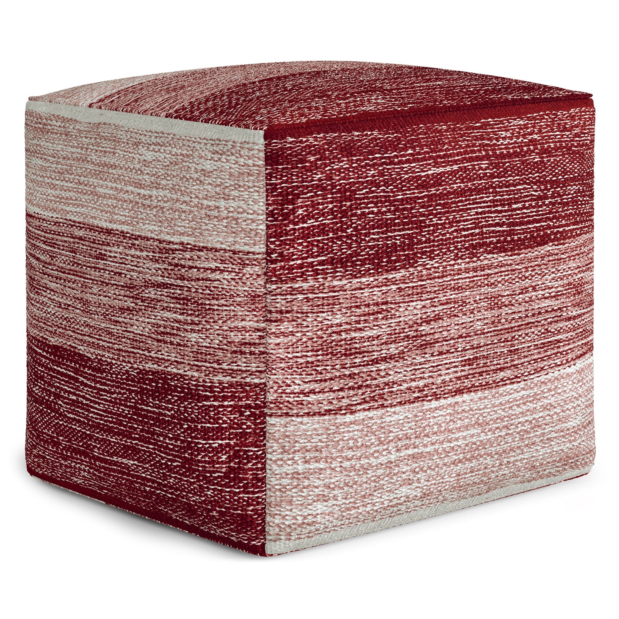 Maroon Melange | Naya Cube Pouf 