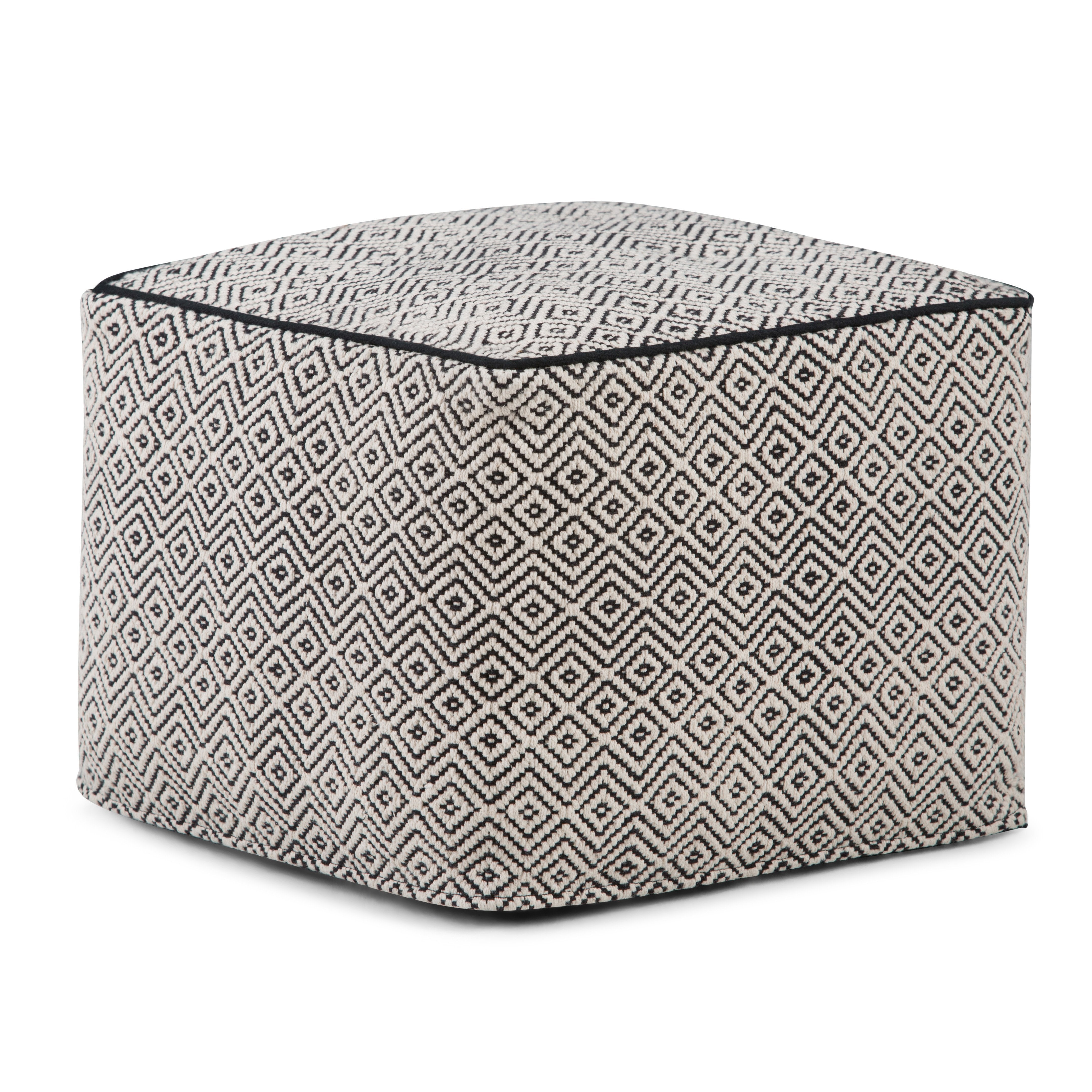 Small deals square pouf