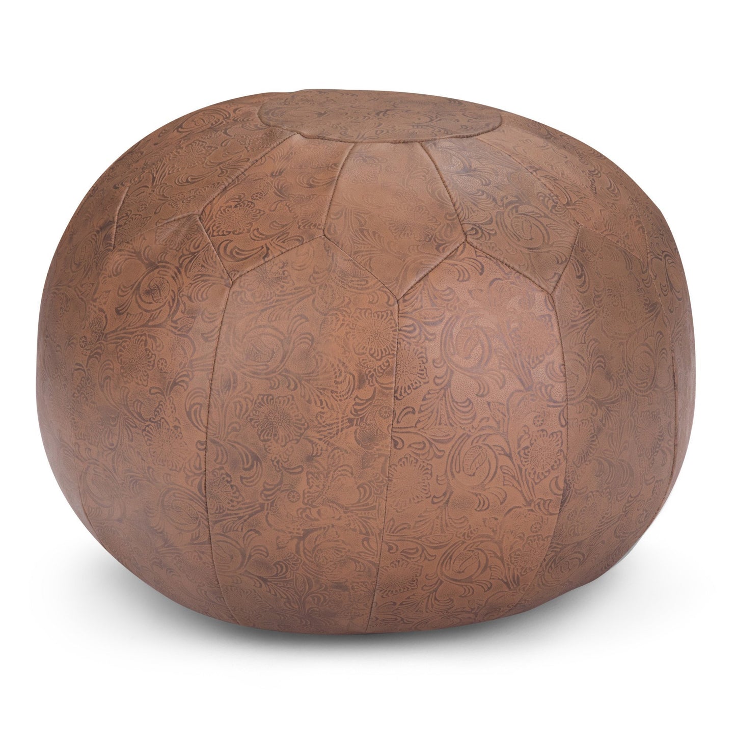 Brown | Drury Round Pouf