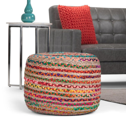 Multi-Color | Margo Round Pouf