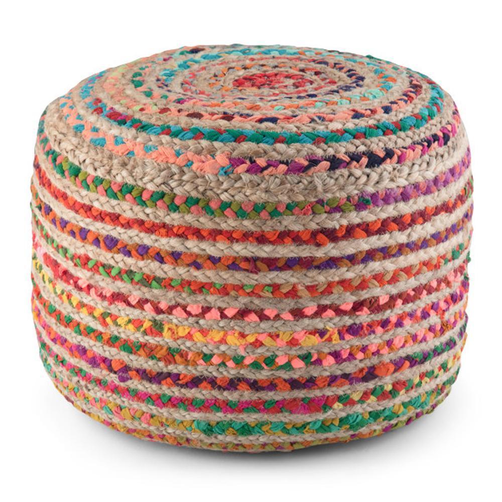 Multi-Color | Margo Round Pouf