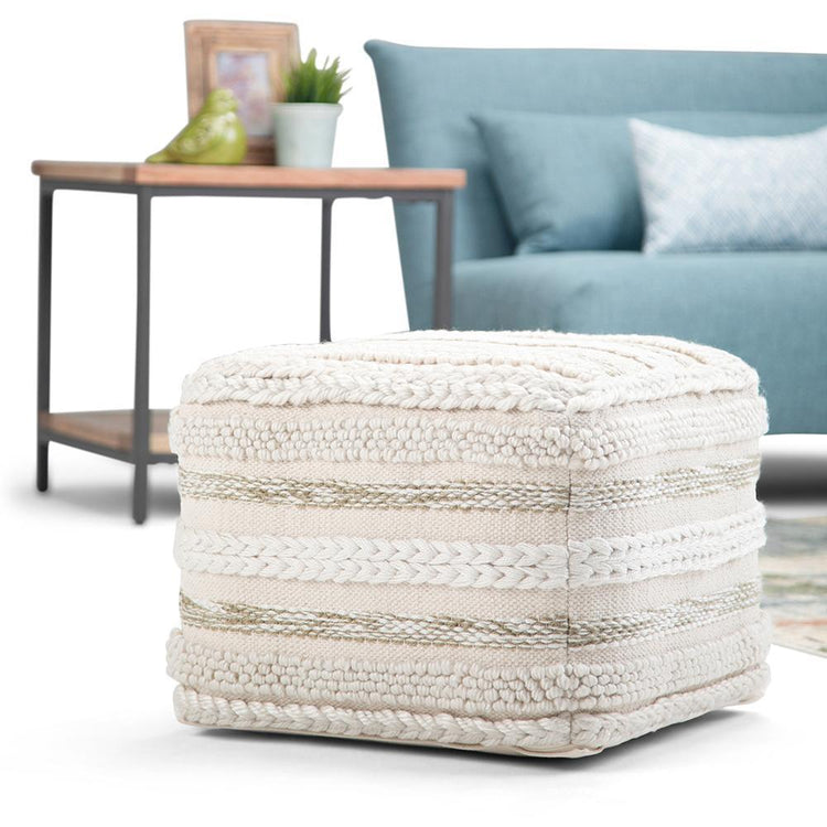 Natural | Sommer Square Pouf