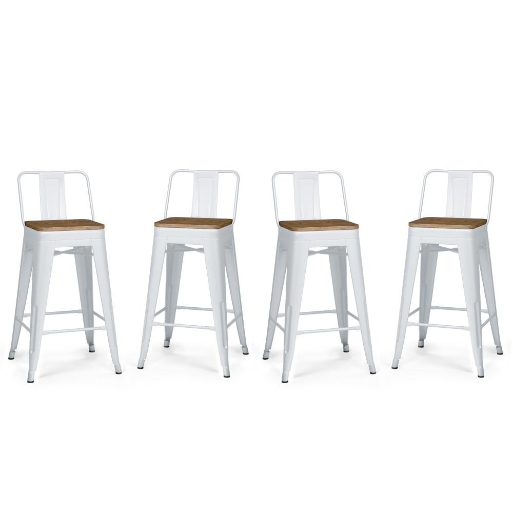 White bar stools online 24 inch