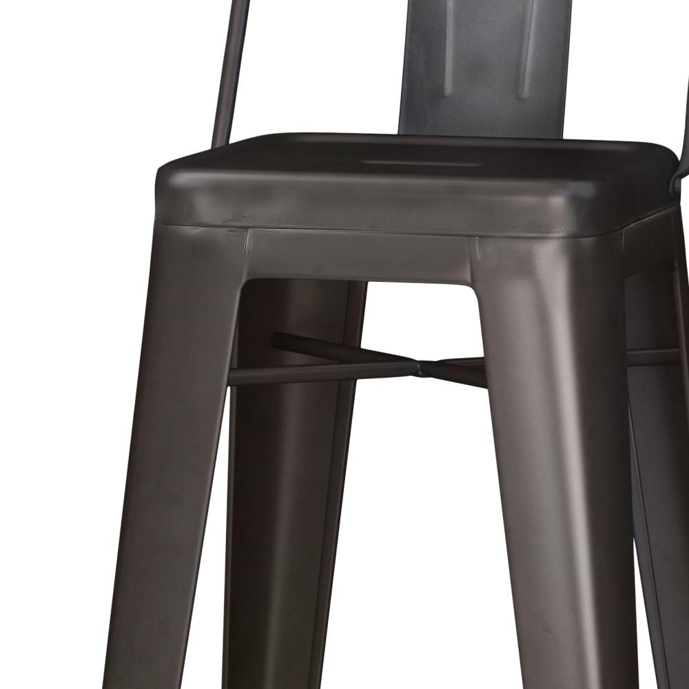 Rayne 30 inch Metal Bar Stool Set of 2 Bar Stools Simpli Home