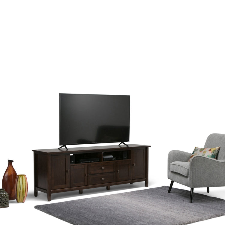 Tobacco Brown | Warm Shaker 72 inch TV Stand